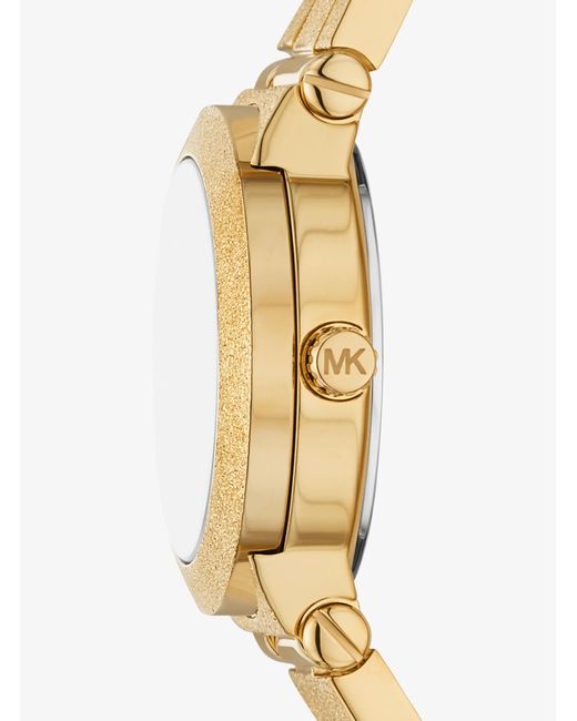Michael Kors Metallic Petite Billie Frosted-Tone Watch for men