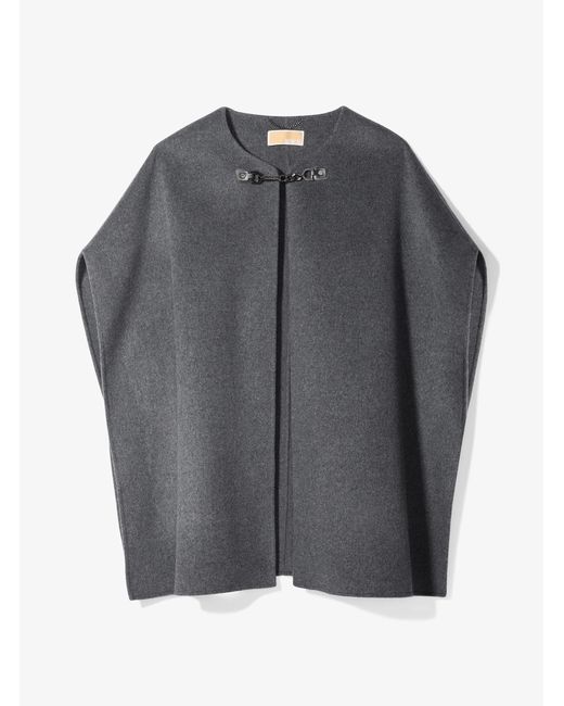 MICHAEL Michael Kors Gray Double-faced Wool Cape