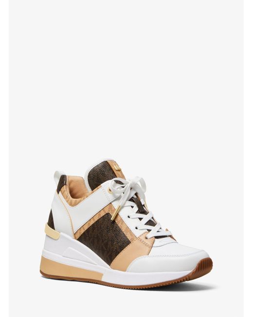 michael kors logo trainers