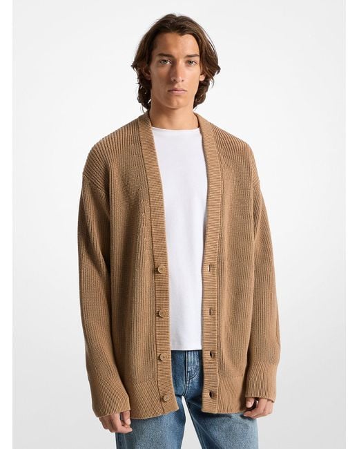 Mkcárdigan De Algodón Oversize Michael Kors de hombre de color Natural