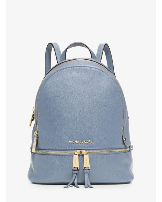 MICHAEL Michael Kors Blue Rhea Small Leather Backpack