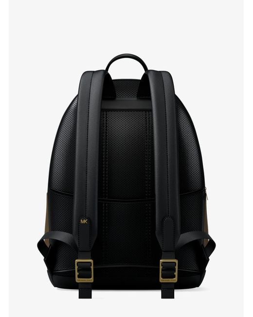 Michael Kors Black Mk Jet Set Nylon Backpack for men