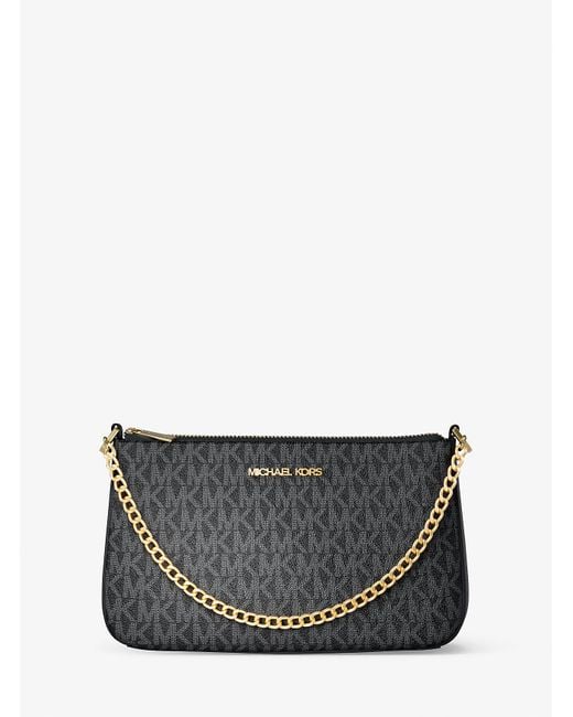 Michael Kors Outlet Mk Medium Logo Pouch And Card Case Gift Set in