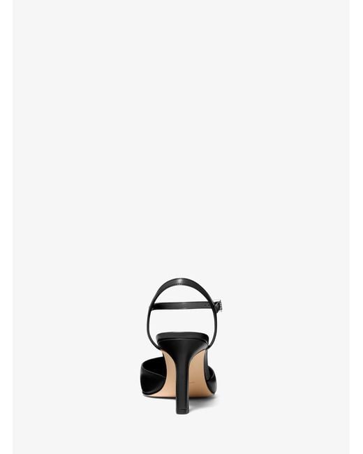 MICHAEL Michael Kors White Mk Amara Leather Mid Pump