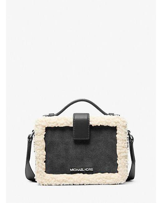 Michael Kors Black Cooper Suede And Sherpa Crossbody Bag for men