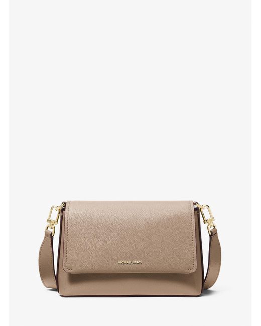 MICHAEL Michael Kors Brown Mk Nessa Small Leather Crossbody Bag