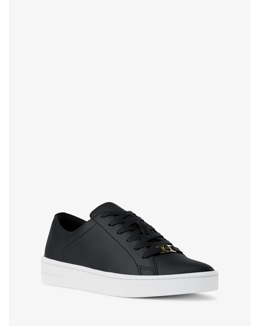 MICHAEL Michael Kors White Mk Keaton Leather Trainers