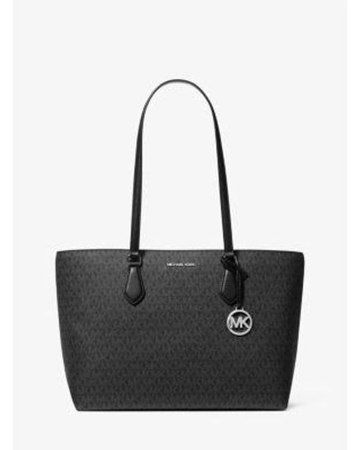 Michael Kors Black Sheila Large Signature Logo Tote Bag