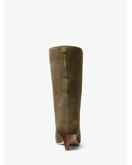 Michael Kors Green Daniela Suede Boot