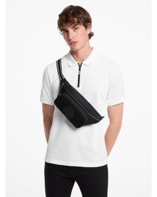 Michael Kors White Lautner Nylon Utility Sling Pack for men