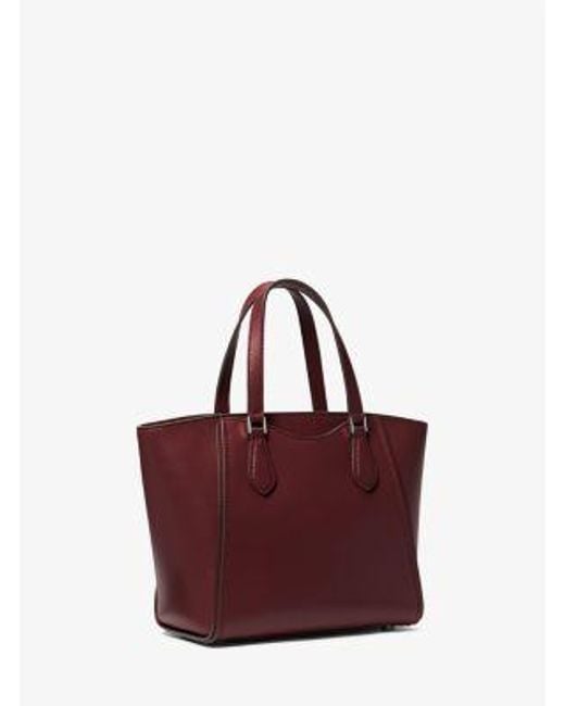 Michael Kors Purple Taryn Small Leather Convertible Crossbody Bag