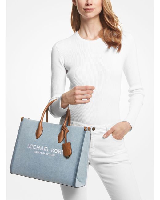 トートバッグ MICHAEL KORS Mirella Medium Washed Denim Tote Bag Mirella Medium Denim Tote Bag | Michael Kors [US]