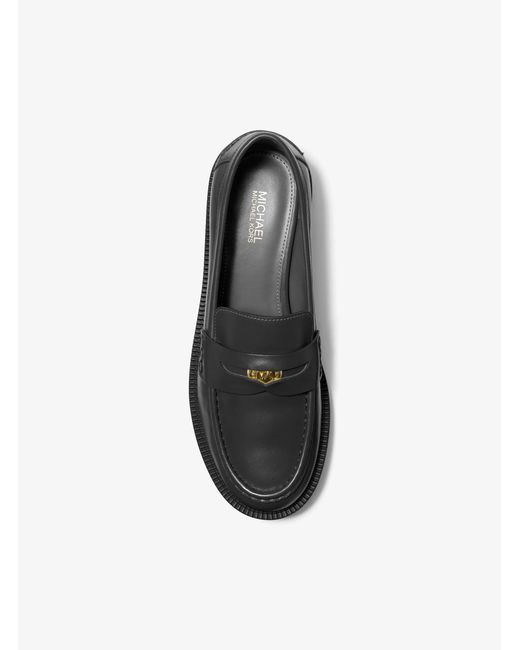 MICHAEL Michael Kors White Mk Eden Leather Loafer
