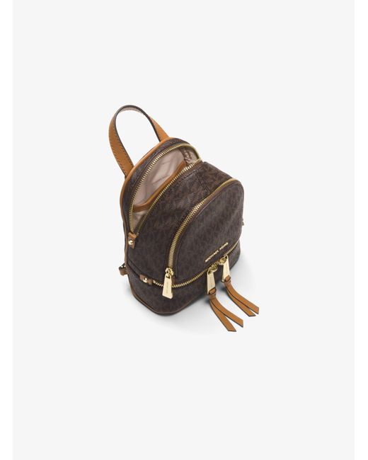 brown michael kors backpack
