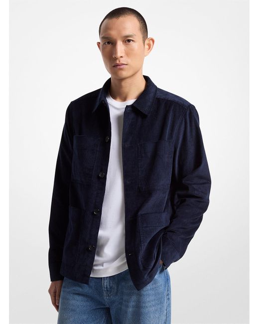 Mk Giacca Chore Oversize di Michael Kors in Blue da Uomo