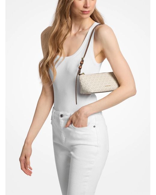 MICHAEL Michael Kors Natural Mk Laila Small Signature Logo Pochette