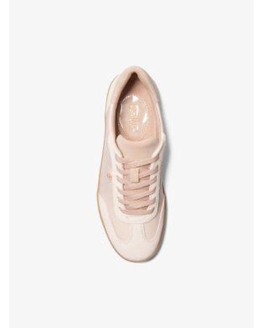 Michael Kors Pink Mk Scotty Leather Trainers