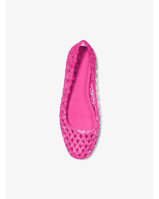 MICHAEL Michael Kors Pink Mk Pixie Jelly Ballet Flat