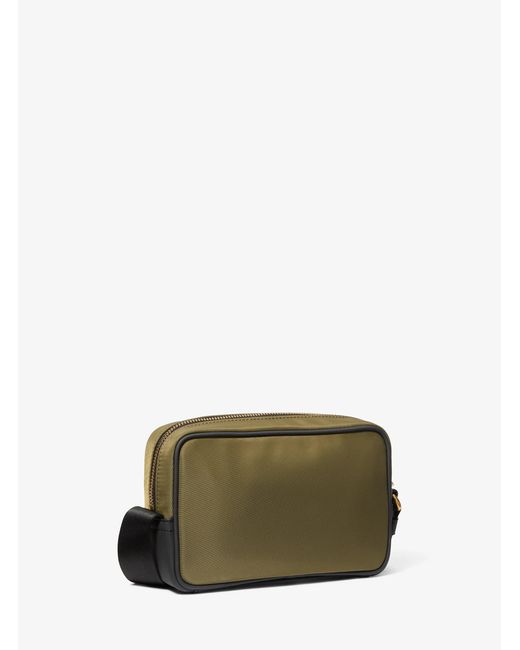 Michael Kors Green Mk Brooklyn Nylon Camera Bag With Pouch for men