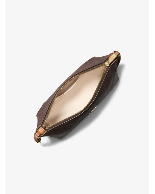 MICHAEL Michael Kors Brown Laila Small Signature Logo Pochette