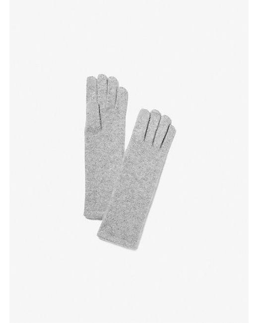 Michael Kors White Cashmere Gloves