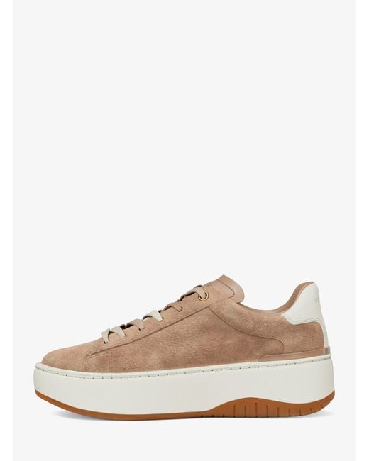 MICHAEL Michael Kors Natural Mk Dottie Suede Platform Trainers