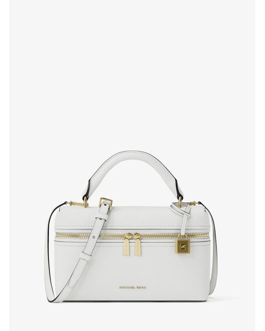 MICHAEL Michael Kors Natural Mk Jana Extra-Small Leather Convertible Crossbody Bag