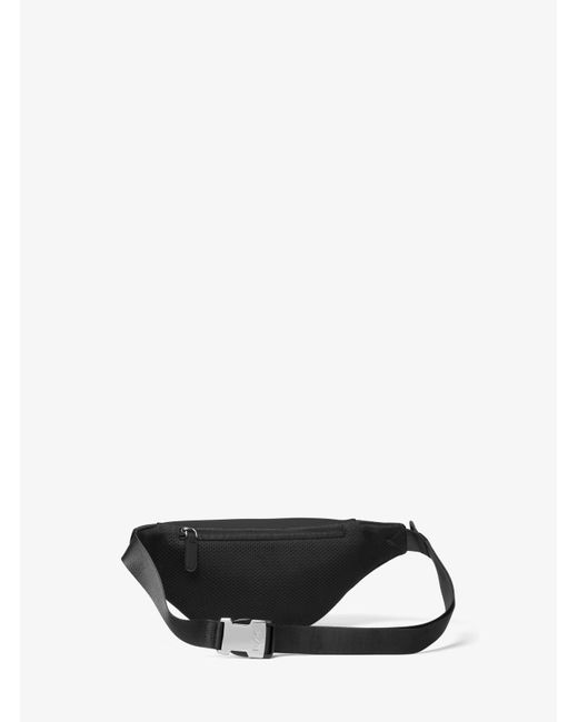 Michael Kors White Mk Varick Small Leather Belt Bag for men