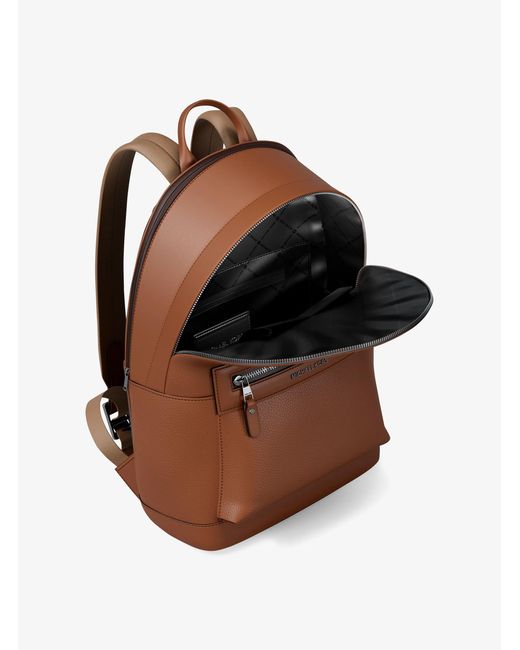 Michael Kors Brown Jet Set Pebbled Leather Backpack for men