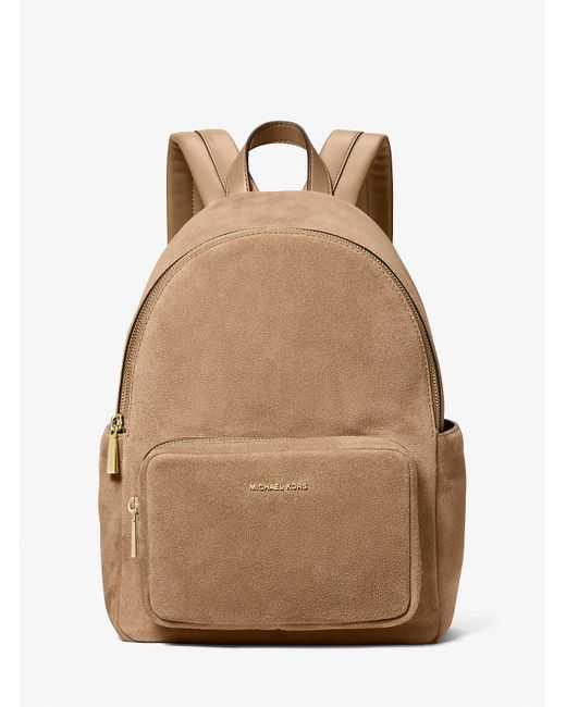 Mk suede book bag Dakota Suede Cargo Backpack in QUARRY GREY - Sale | Michael  main image 2