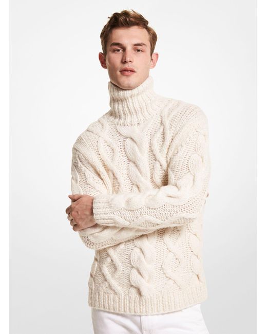 Michael Kors Wool Cable Alpaca Blend 