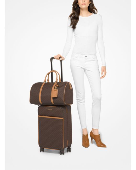 Michael Kors Jet Set Travel Logo Suitcase in Brown Lyst