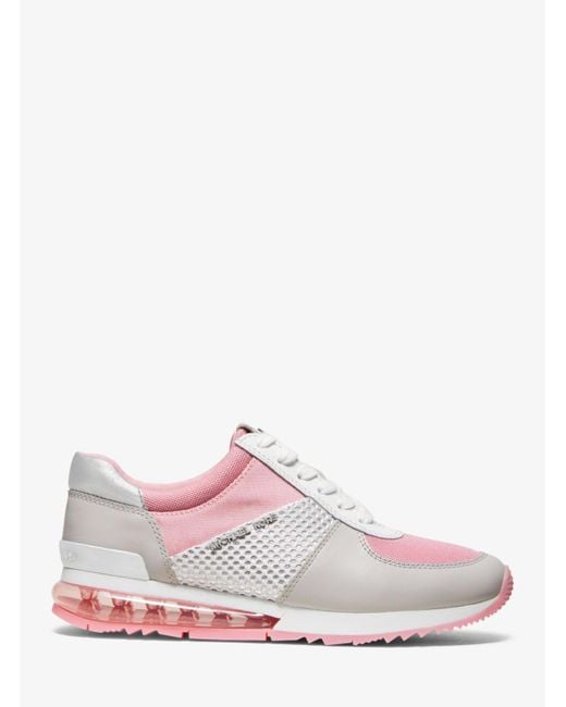 allie extreme leather and mesh trainer