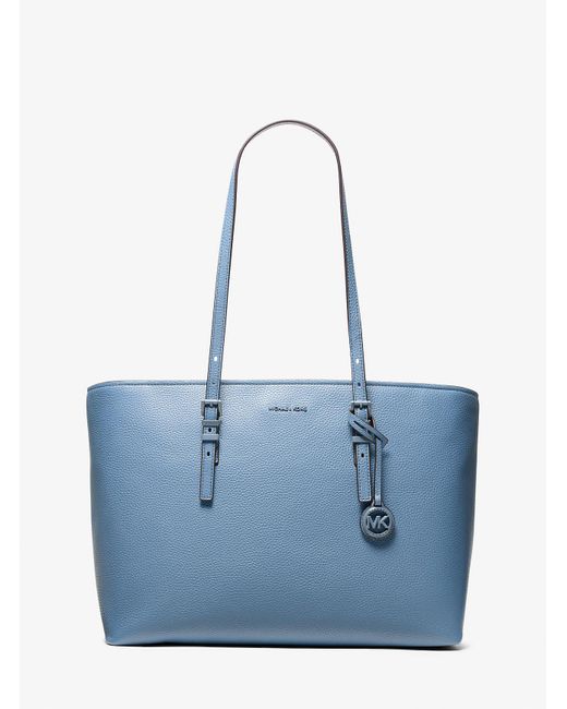 Mkbolso Tote Quinn Grande De Piel Granulada MICHAEL Michael Kors de color Blue