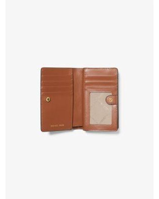 Michael Kors White Medium Pebbled Leather Wallet