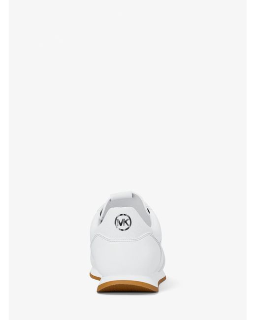 MICHAEL Michael Kors White Mk Cindy Smooth Trainer