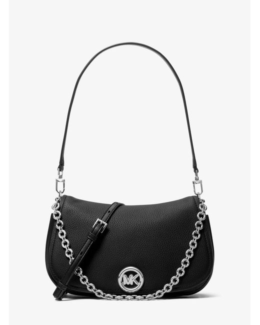 MICHAEL Michael Kors Black Mk Nolita Medium Leather Convertible Shoulder Bag