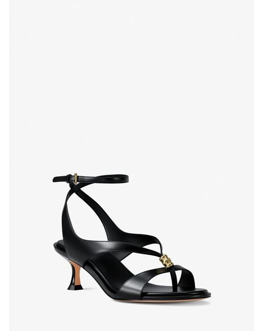 Michael Kors White Cherie Leather Sandal