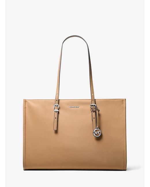 MICHAEL Michael Kors Natural Mk Zadie Large Nylon Tote Bag