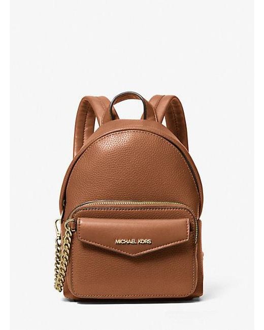 Michael Kors Brown Maisie Extra-small Pebbled Leather 2-in-1 Backpack
