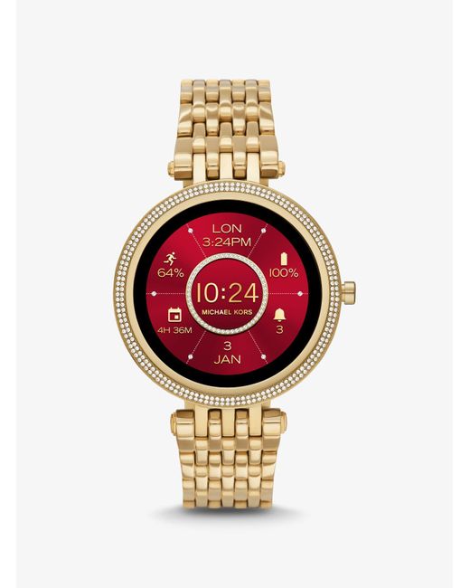 Michael Kors Gen 5e Darci Pavé Gold 