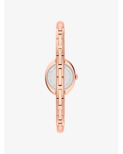 Michael Kors White Petite Maude-Tone Bangle Watch