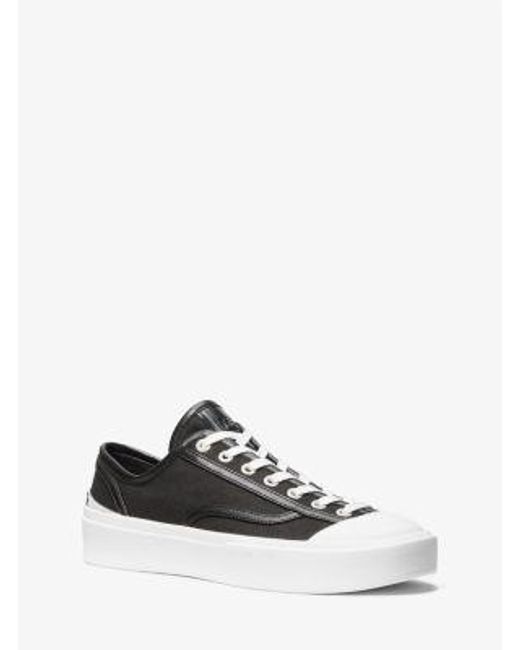 Michael Kors White Jude Linen Blend Sneaker for men