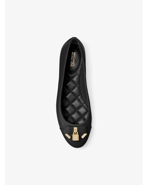 alice metallic leather ballet flat