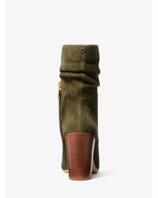 MICHAEL Michael Kors Green Mk Shayna Suede Boot
