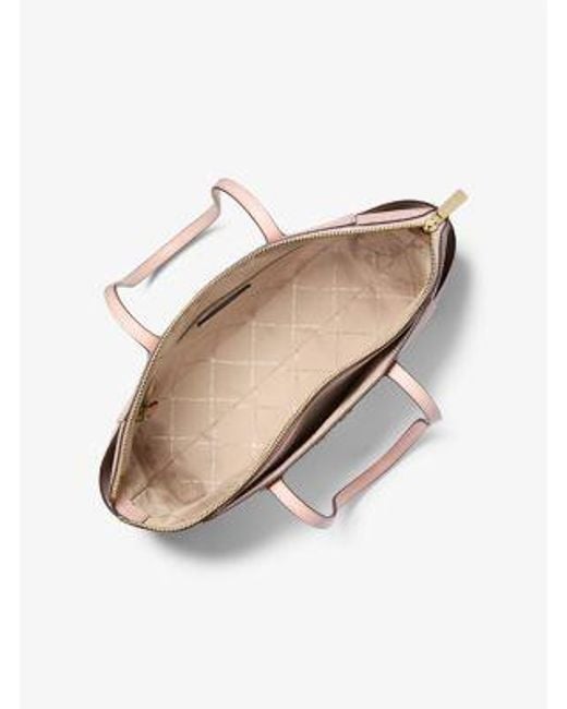 Michael Kors Pink Marilyn Medium Signature Logo Tote Bag