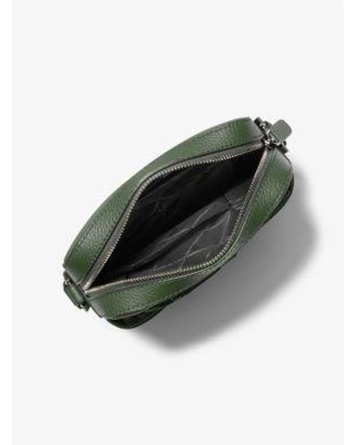 Michael Kors Green Hudson Leather Flight Bag for men