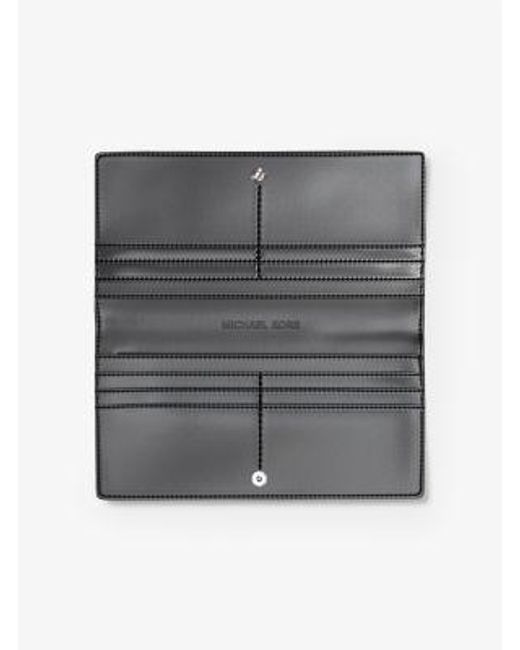 Michael Kors Gray Carson Large Signature Logo Wallet