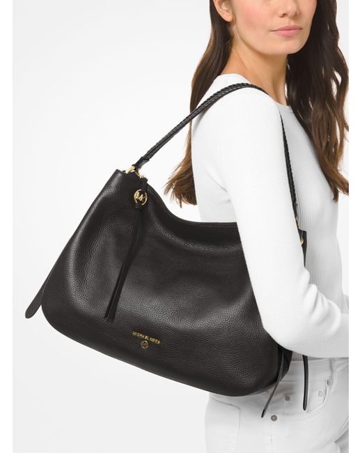 michael kors grand large logo shoulder bag