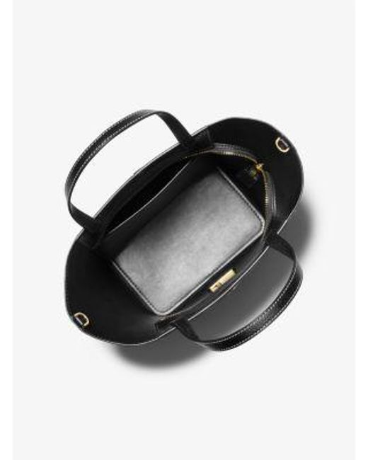 Mk Borsa Tote Flora Media di Michael Kors in Black